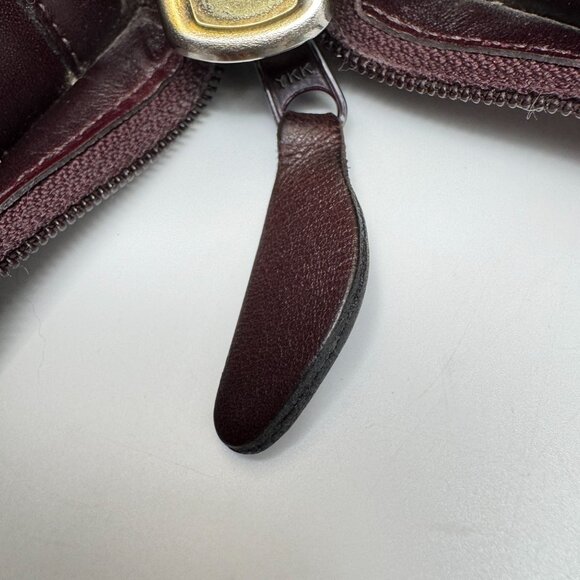 Franklin Quest Full Grain Aniline Leather Brown Planner Classic Sz 7 Ring Zipper - Picture 7 of 16